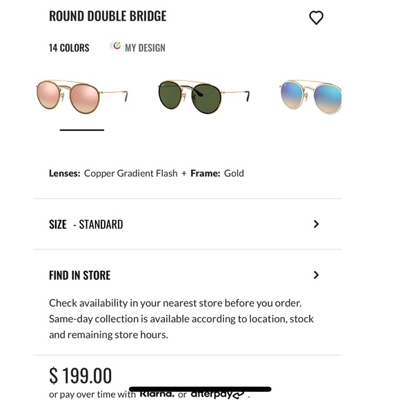 sold ❌ RAY-BAN double bridge mirror sunglasses - Picture 5 of 6